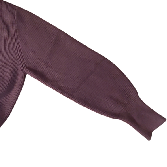 Varley Enrico Zip-through Ribbed Knit Jacket Coffee Bean Relaxed - Picture 5 of 13